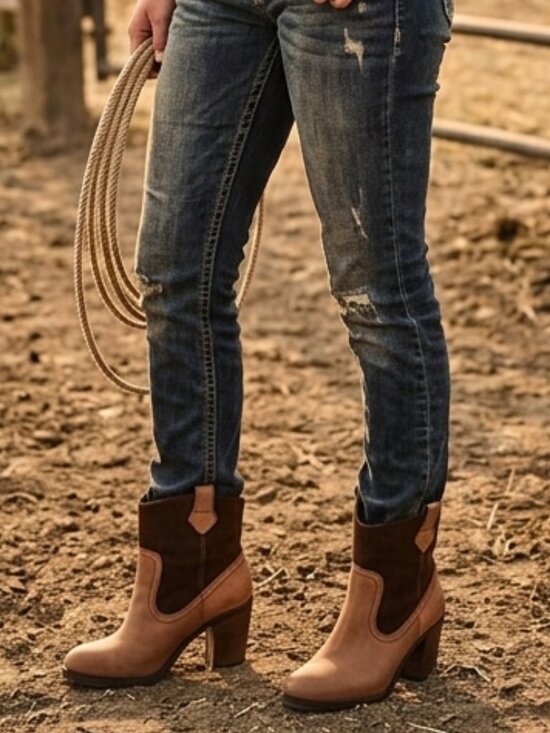 Lauren Ralph Lauren Shoes - Ralph Lauren Leather Equestrian Heeled Boots 7.5